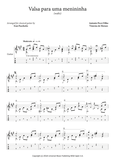 Valsa Para Uma Menininha (arr. Ivan Paschoito)