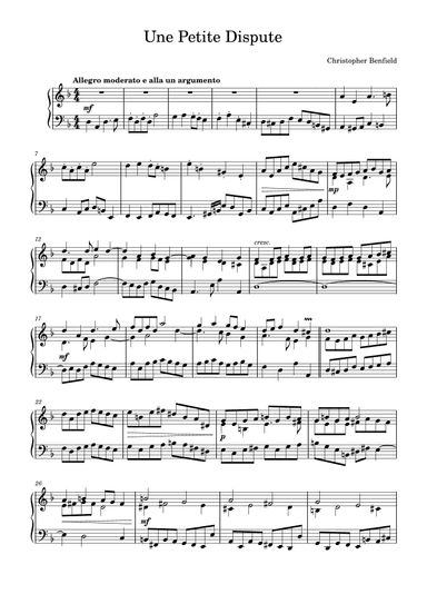 Une Petite Dispute