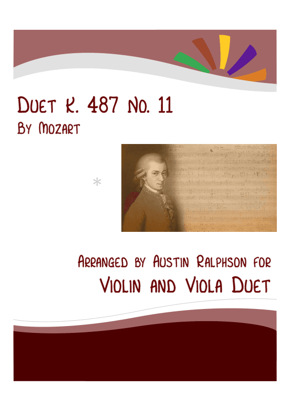 Mozart K. 487 No. 11 - violin and viola duet (arr. Austin Ralphson)