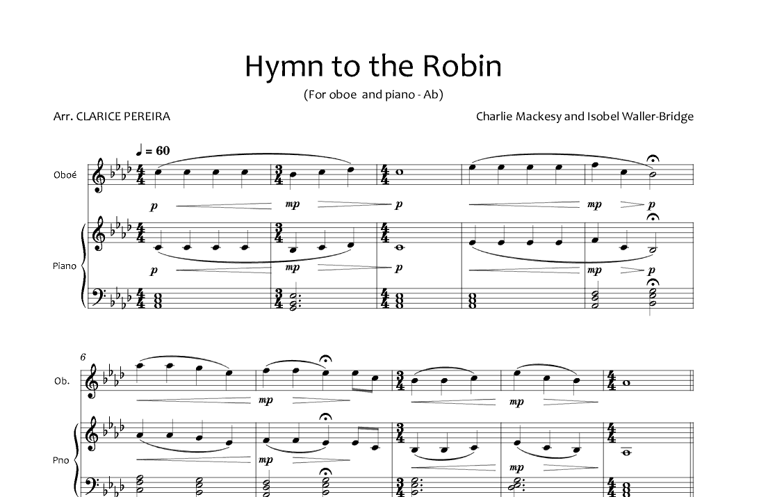 A Hymn For The Robin (arr. Clarice Pereira)