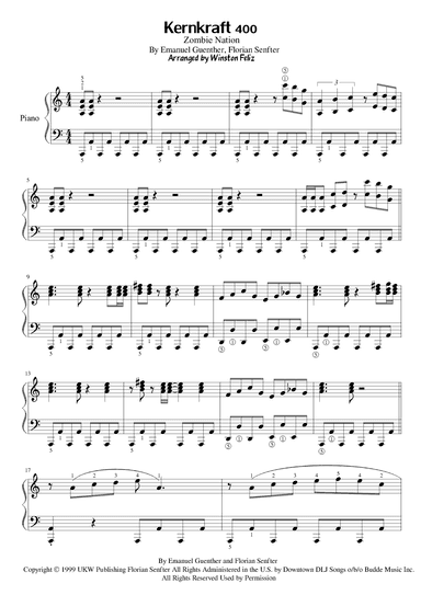 Kernkraft 400 (arr. Winston Feliz)
