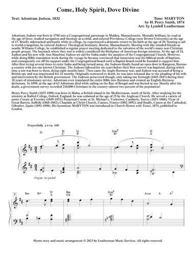 Come, Holy Spirit, Dove Divine (arr. Lyndell Leatherman)