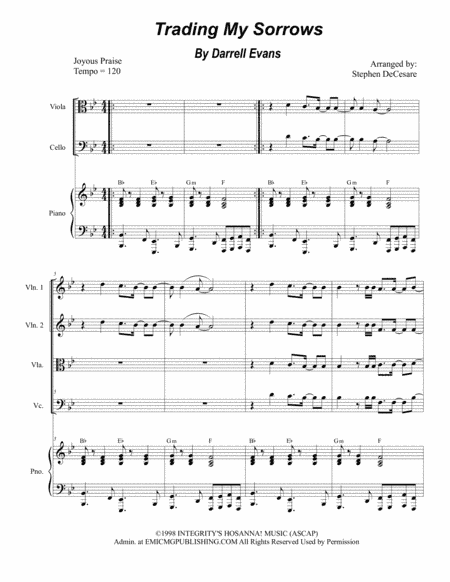 Trading My Sorrows (arr. Stephen DeCesare)