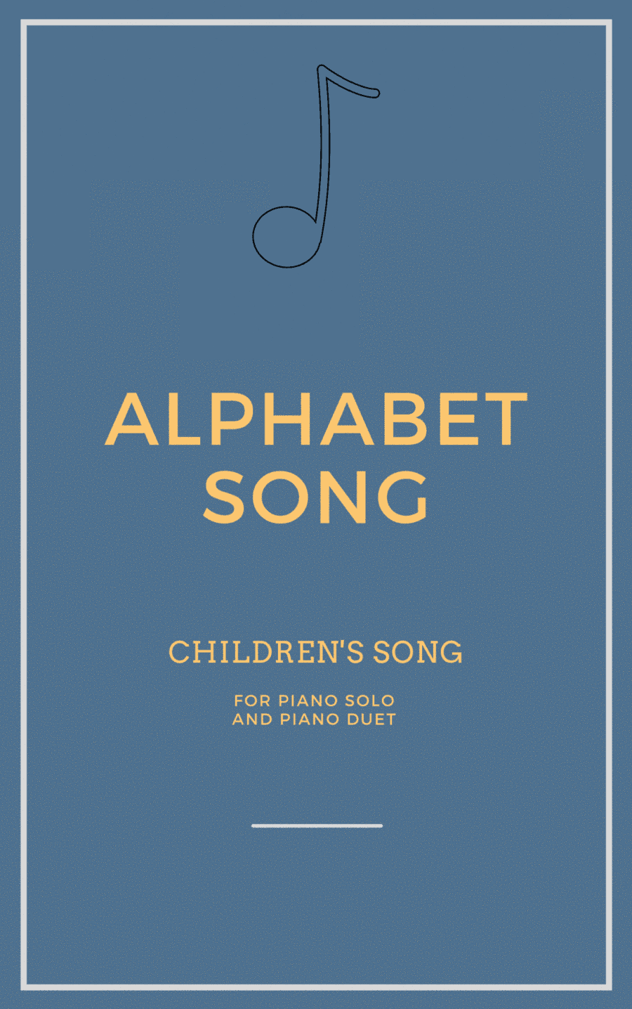 Alphabet Song for Piano Solo and Piano Duet (arr. Iago Flavio)