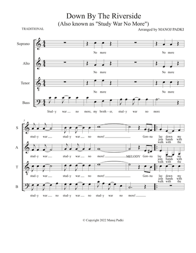 Down By The Riverside ("Study War No More") (arr. Manoj Padki)