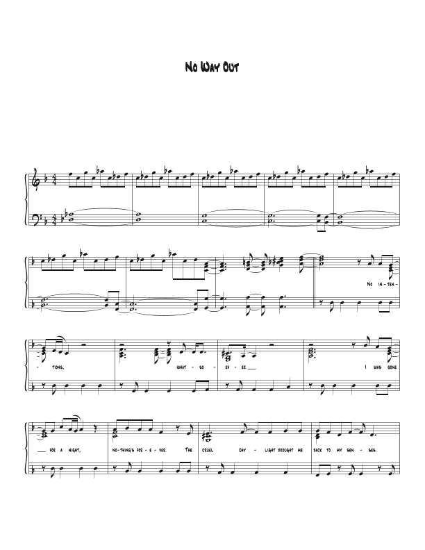 No Way Out (arr. Biegler)