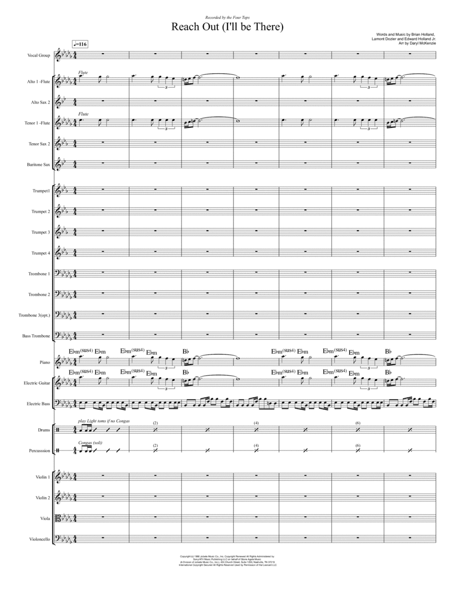 Reach Out I'll Be There (arr. Daryl McKenzie)