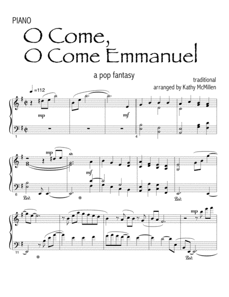 O Come, O Come Emmanuel - a pop fantasy (arr. Kathy McMillen)