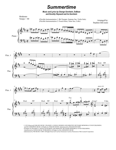Summertime (arr. Stephen DeCesare)