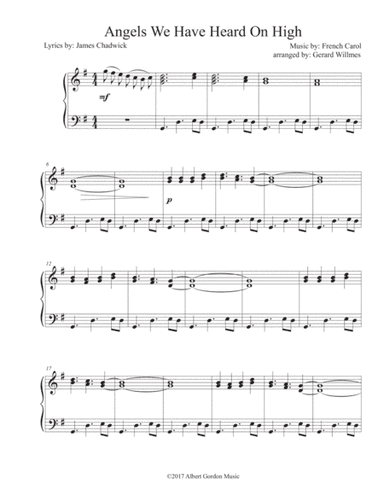 Angels We Have Heard On High (arr. Gerard Willmes)