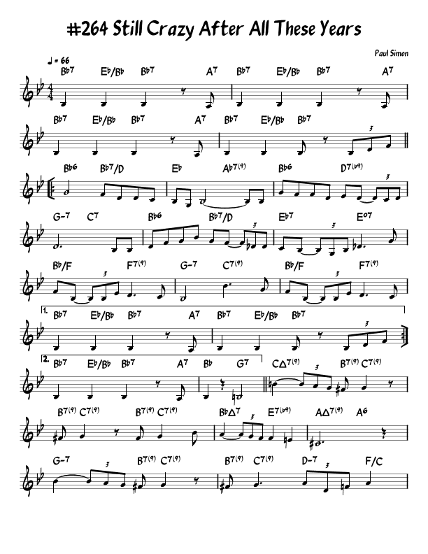 Still Crazy After All These Years (arr. John Fries)