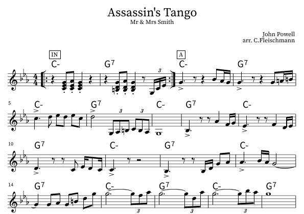 Assassin's Tango (arr. Christoph Fleischmann)