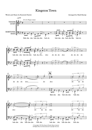 Kingston Town (arr. Mark Burnip)