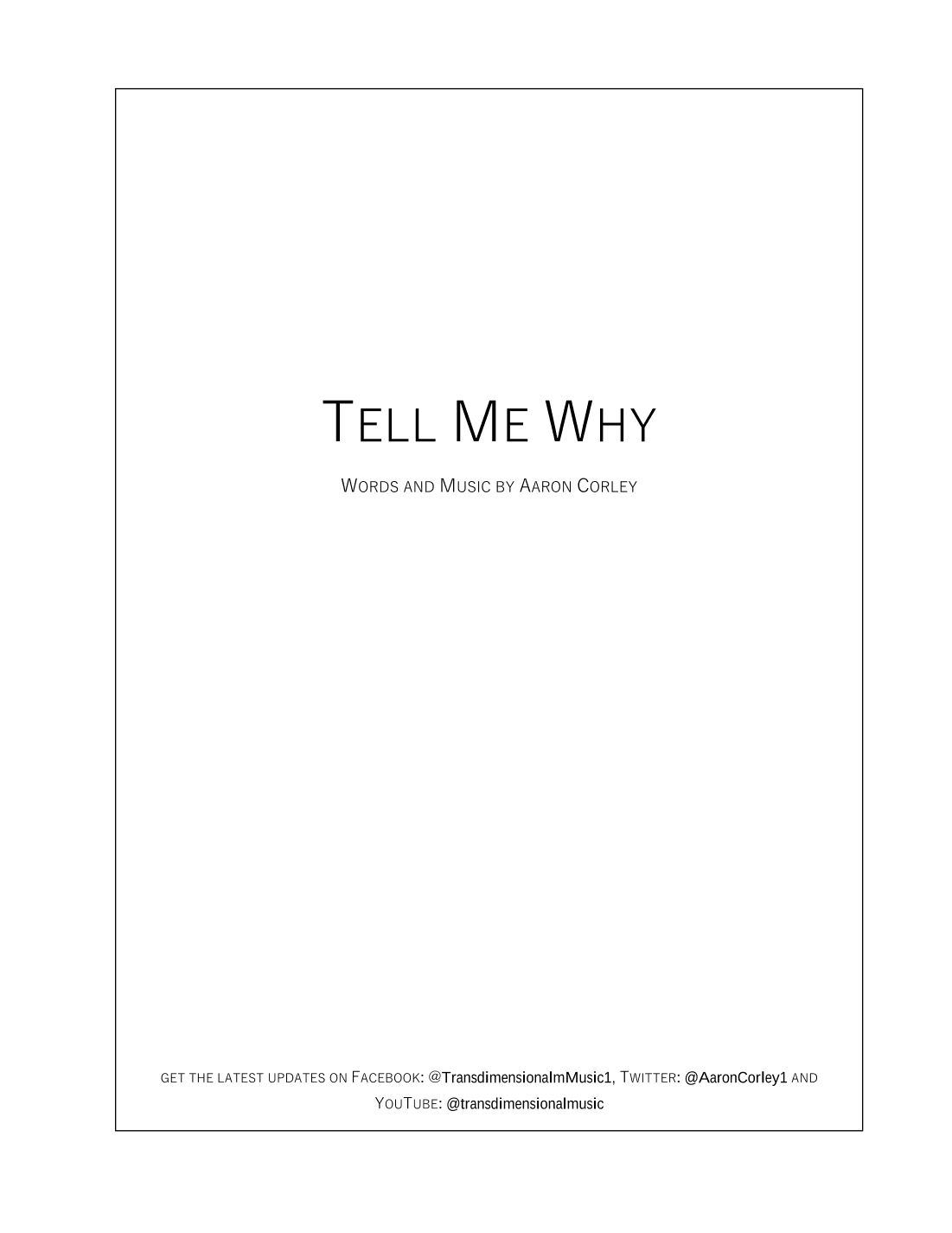 Tell Me Why