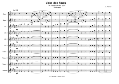 Flower Waltz, score from the Nutcracker (arr. A.H.Jansen)