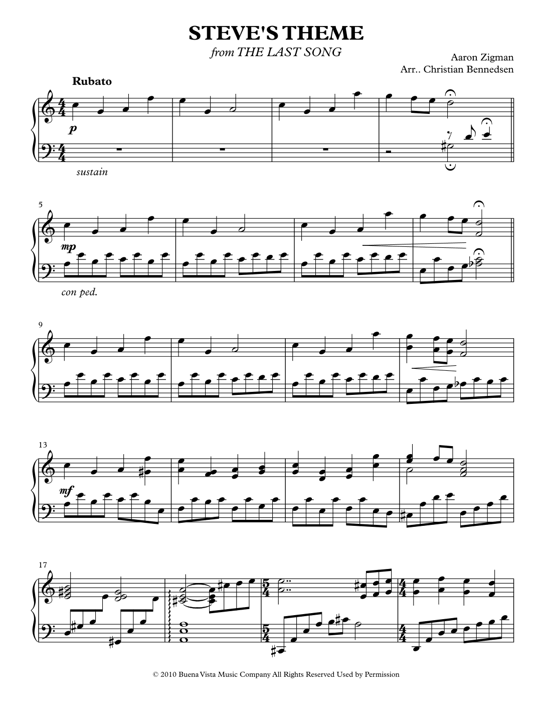 Steve's Theme (arr. Christian Bennedsen)