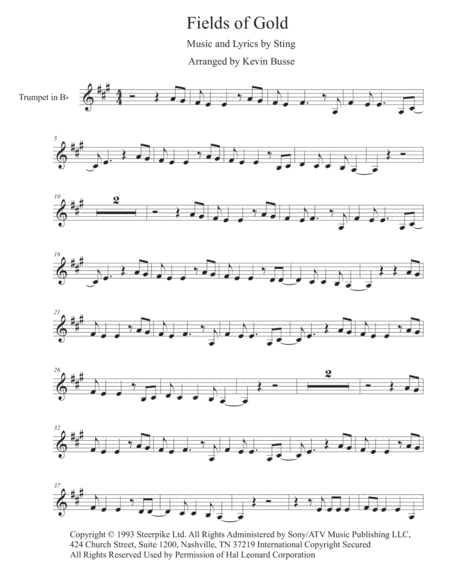 Fields Of Gold (arr. Kevin Busse)