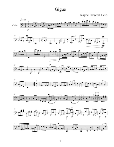 7. Gigue in C Major