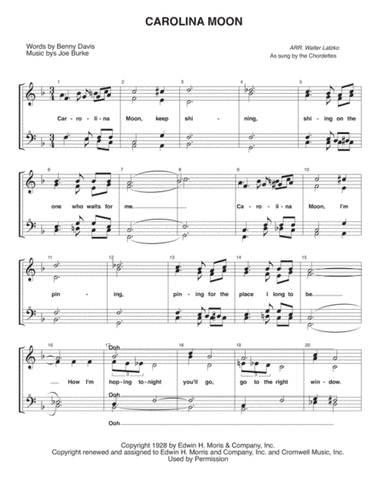 Carolina Moon (arr. Latzko Muzic)