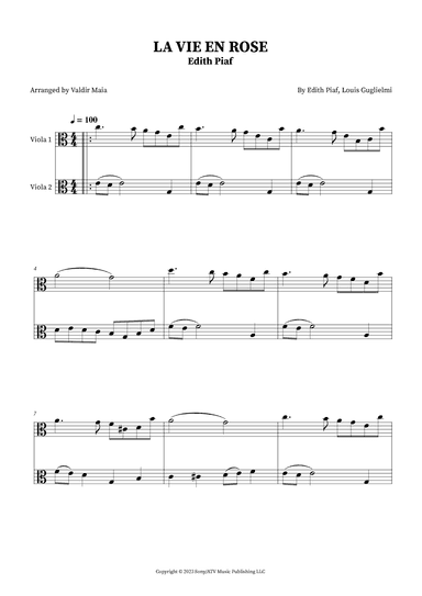 La Vie En Rose (arr. Valdir Maia)