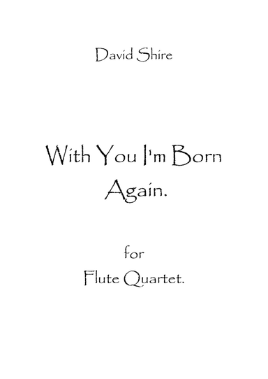With You I'm Born Again (arr. Spence Bundy)