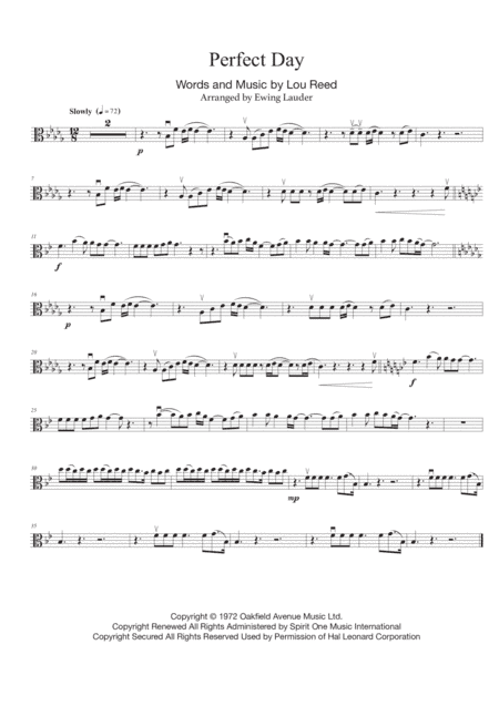 Perfect Day (arr. Ewing Lauder)