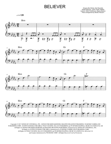 Believer (arr. Music-holley)