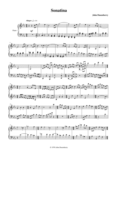 Sonatina for Piano
