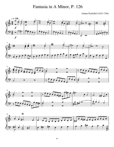 J. Pachelbel Fantasia in A Minor (arr. Ana Antão)