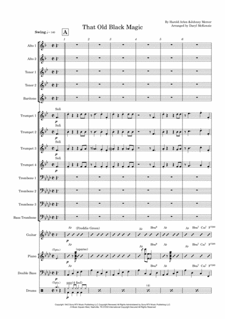 That Old Black Magic (arr. Daryl McKenzie)