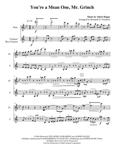 You're A Mean One, Mr. Grinch (arr. Kenneth D. Friedrich)