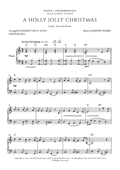 A Holly Jolly Christmas (arr. Danilo "Daca" Alves)
