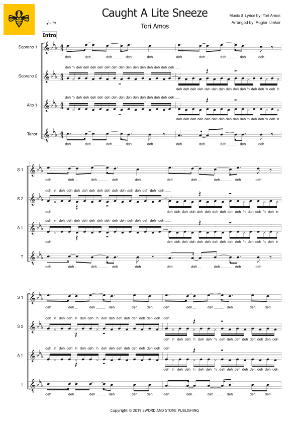 Caught A Lite Sneeze (arr. Rogier Ijmker)