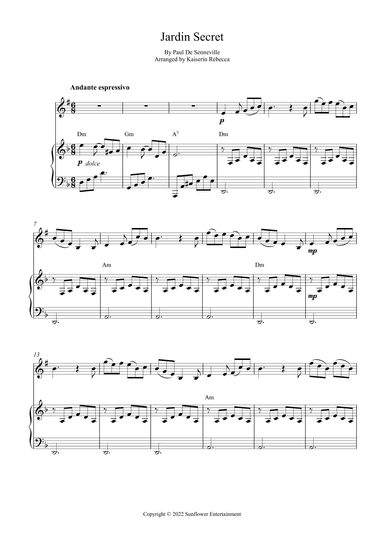 Jardin Secret (arr. Kaiserin Rebecca)