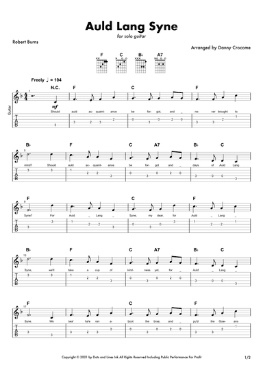 Auld Lang Syne (arr. Danny Crocome)
