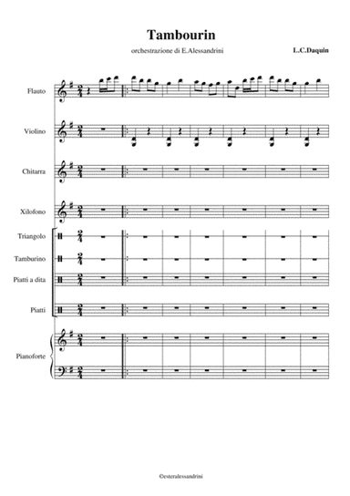 Tambourin (arr. Ester Alessandrini)