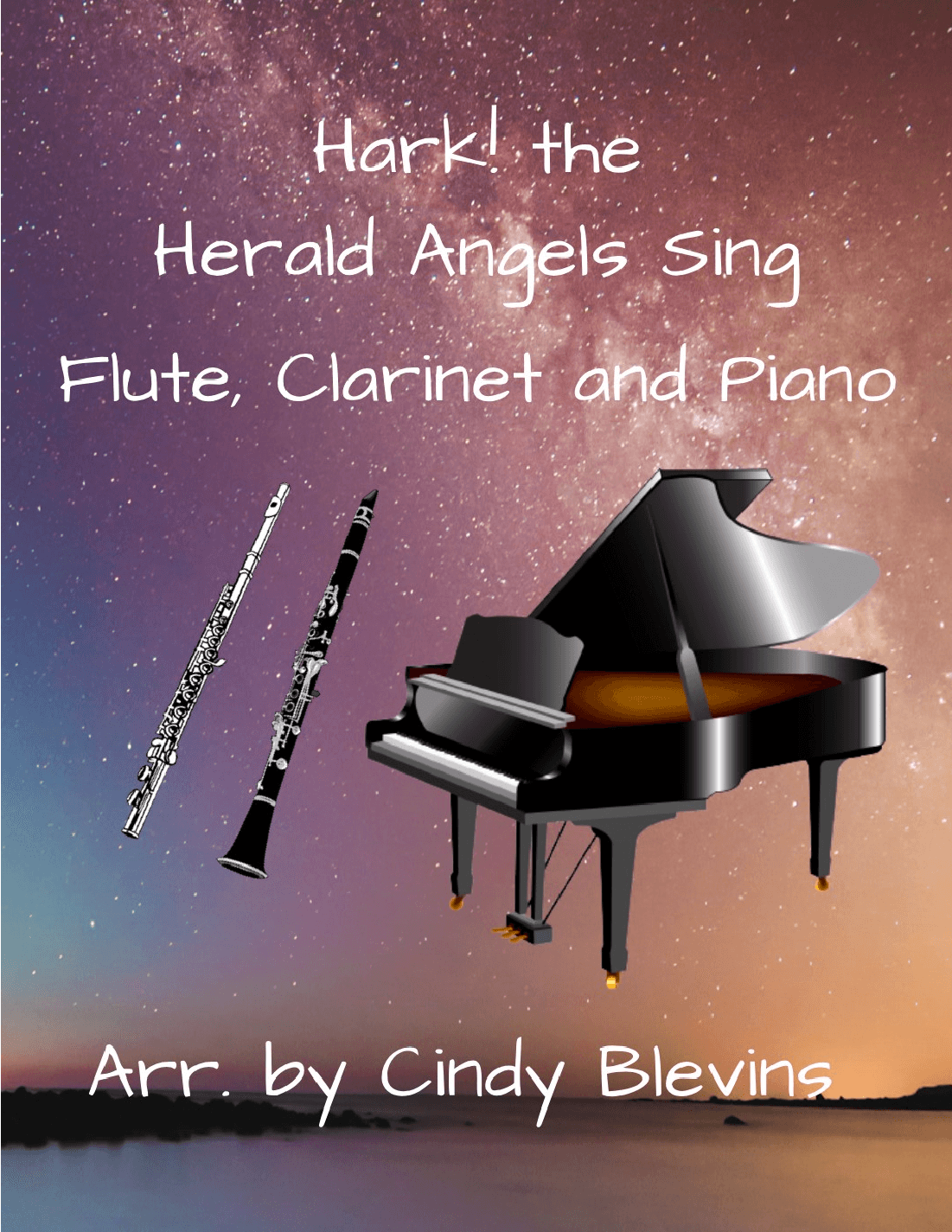 Hark! The Herald Angels Sing, for Piano, Flute and Clarinet (arr. Cindy Blevins)