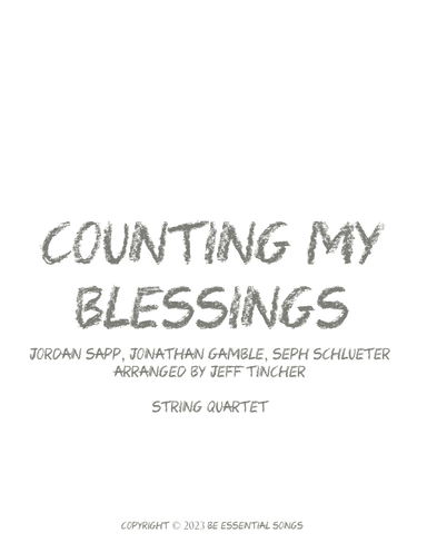 Counting My Blessings (arr. Jeff Tincher)