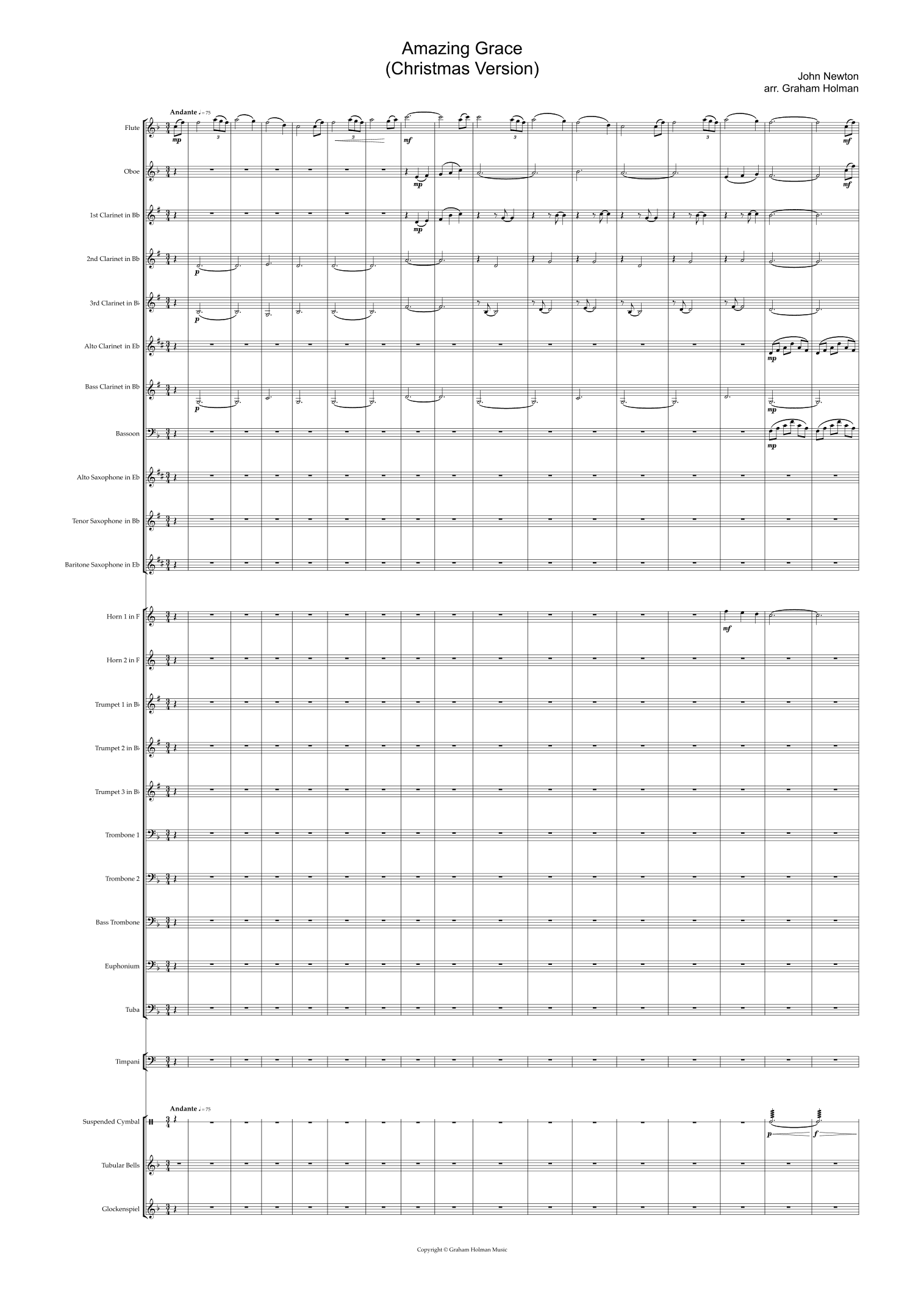 Amazing Grace (arr. Graham Holman)