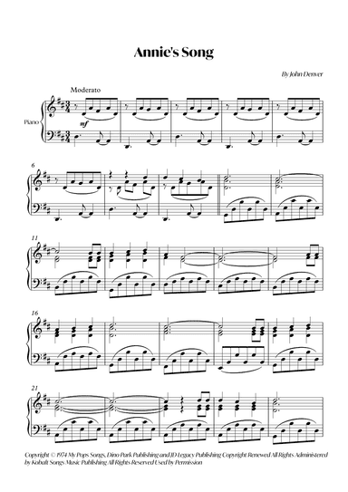 Annie's Song (arr. André Alberto Santos)