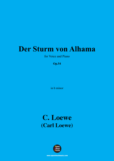 C. Loewe-Der Sturm von Alhama,in b minor,Op.54 (arr. OSM Press)