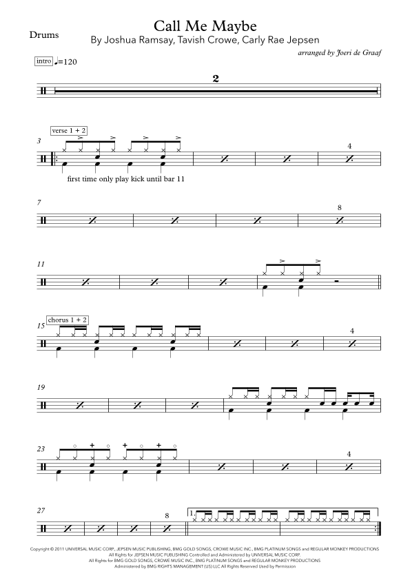 Call Me Maybe (arr. Joeri de Graaf)