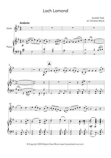 Loch Lomond (arr. Christian Morris)