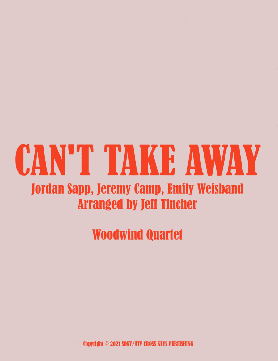 Can't Take Away (arr. Jeff Tincher)