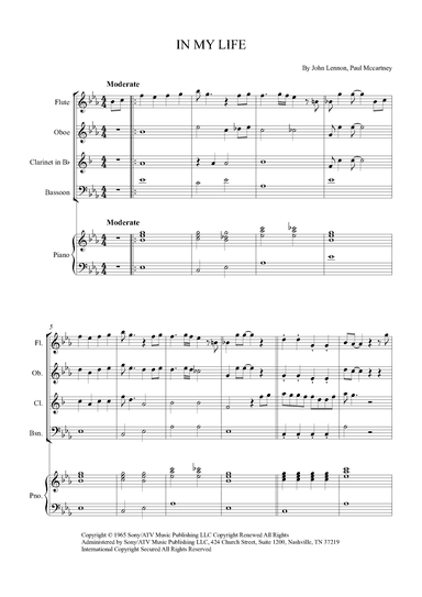 In My Life (arr. Alex Nunes Rodrigues)