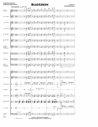 BlueGreen (arr. Tim Waters)