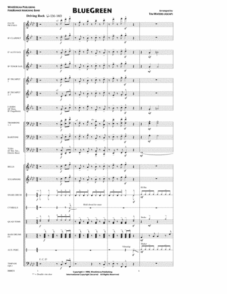 BlueGreen (arr. Tim Waters)