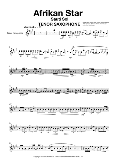 Afrikan Star (arr. Ellen Macpherson)