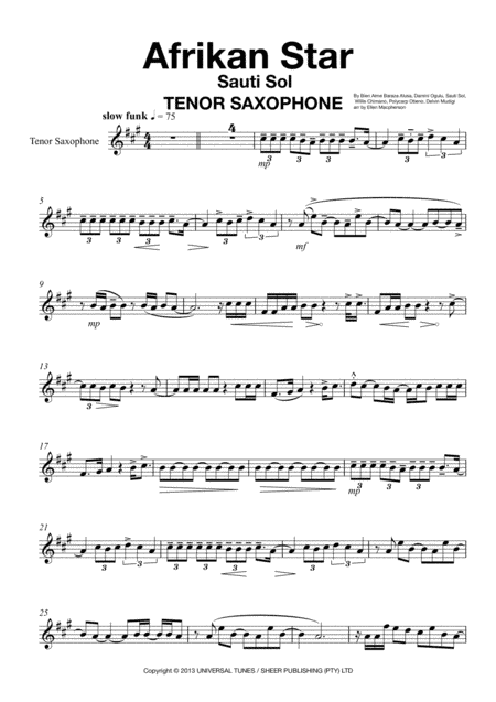 Afrikan Star (arr. Ellen Macpherson)