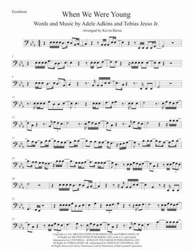 When We Were Young (arr. Kevin Busse)